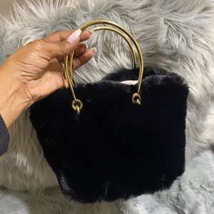 Faux Fur Satchel